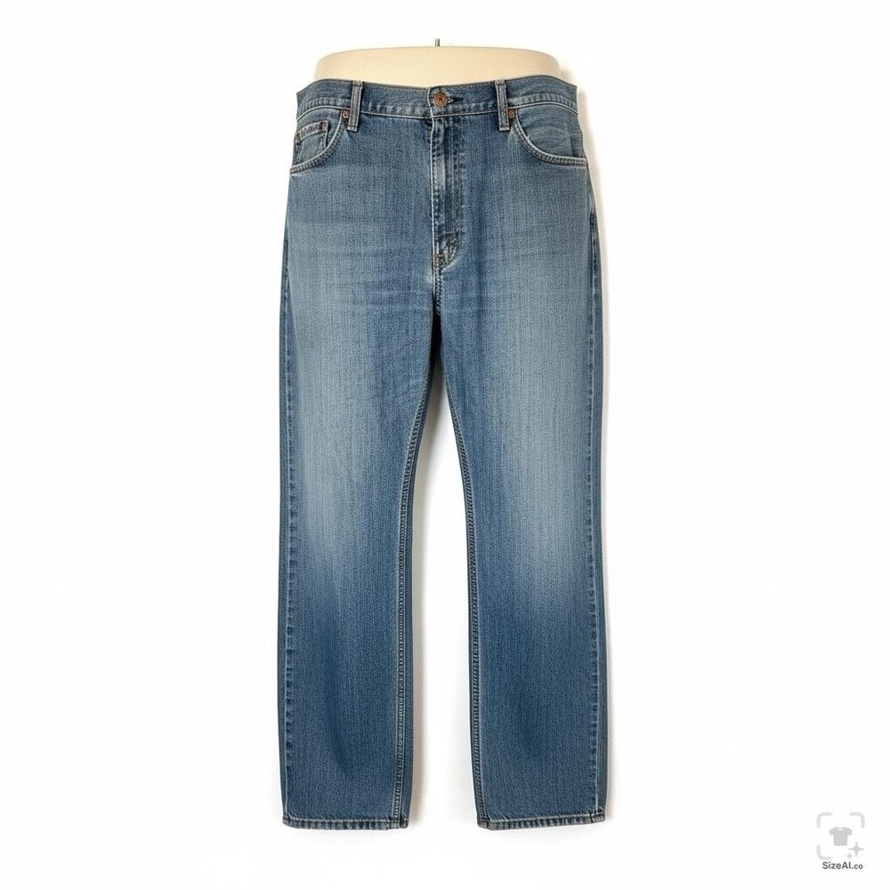 Levis 501 Jeans Mens 40x36 Blue Light Wash Straight Denim Button Fly Regular Fit